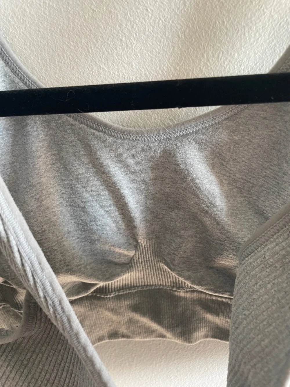aerie Ribbed Cropped Tank - Gray - Picture 4 of 4